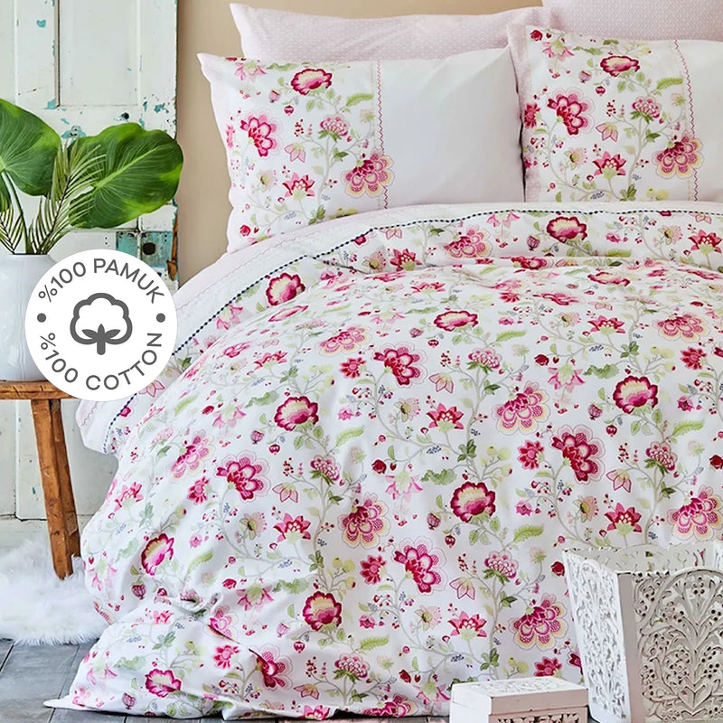 Lenjerie de pat home april fuchsia- q-home.ro