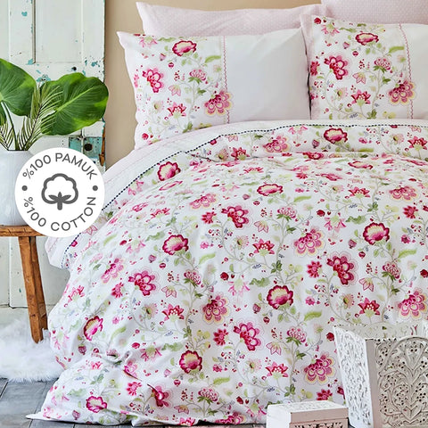 Lenjerie de pat home april fuchsia- q-home.ro