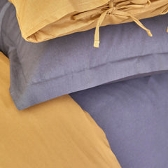 Lenjerie de pat Karaca Home Basic Muștar Antracit- q-home.ro