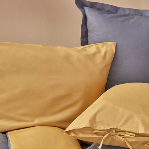 Lenjerie de pat Karaca Home Basic Muștar Antracit- q-home.ro