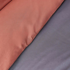 Lenjerie de pat antracit teracota- q-home.ro