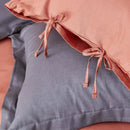 Lenjerie de pat antracit teracota- q-home.ro