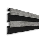 Riflaj decorativ duropolimer, gri, 290 x 11,5 x 0,8 cm- q-home.ro