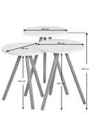 Set 3 masute White- q-home.ro