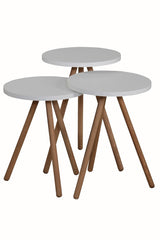 Set 3 masute White- q-home.ro