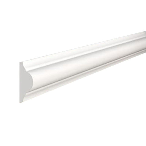 Brau decorativ din duropolimer 2400x40x20 mm Alb D 104