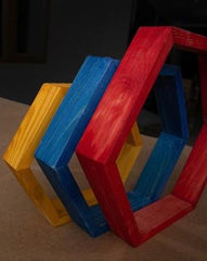 Set 3 Rafturi  HexagoaneColorate- Livrare rapida !