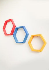 Set 3 Rafturi  HexagoaneColorate- Livrare rapida !