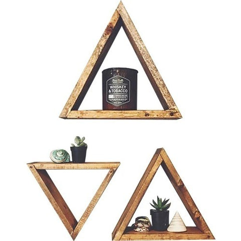 Raft triunghiular trio lemn 100% natural