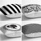 Set 4  buc huse de perna alb-negru- q-home.ro