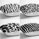 Set 4 huse de perne alb/negru- q-home.ro
