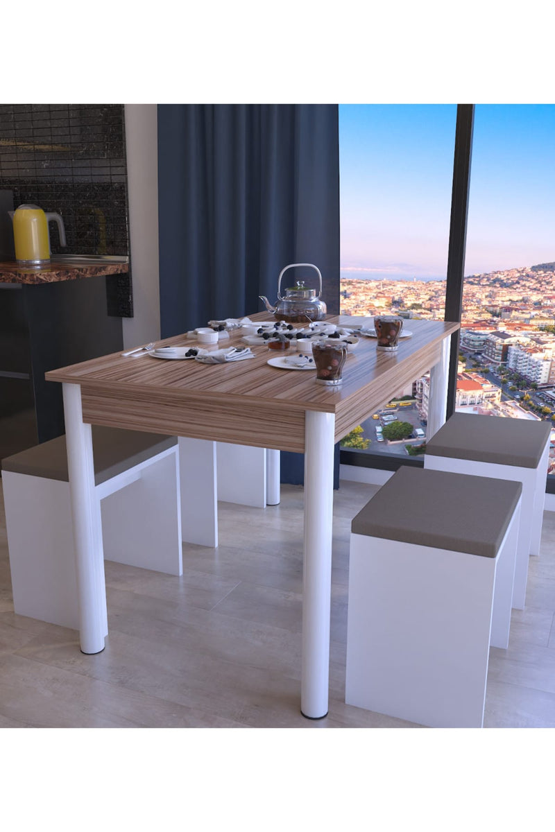 Set Masa Bucatarie Nehir Blat Nuc- Livrare rapida!