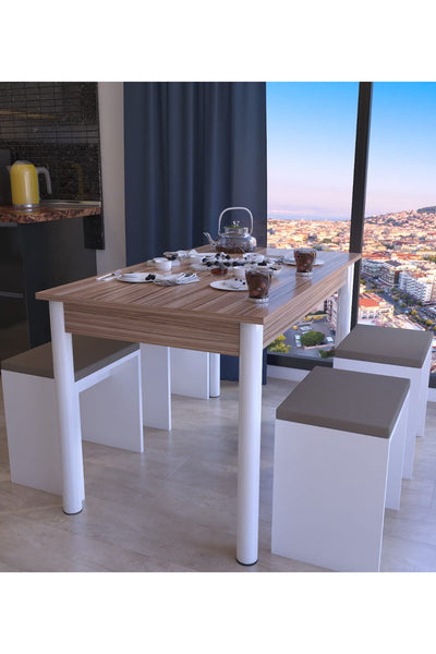 Set Masa Bucatarie Nehir Blat Nuc- Livrare rapida!