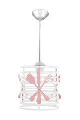 Candelabru Cook alb-roz- Livrare rapida !
