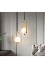 Candelabru suspendat auriu
