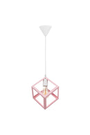 Candelabru cub alb roz- q-home.ro