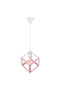 Candelabru cub alb roz- q-home.ro