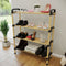 SEO-8181 SUPORT MODULAR DIN LEMN PT PANTOFI CU 4 ETAJERE- Livrare rapida !