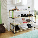 SEO-8174 RAFT MODULAR MULTIFUNCTIONAL DIN LEMN PENTRU PANTOFI CU 4 ETAJERE- Livrare rapida !