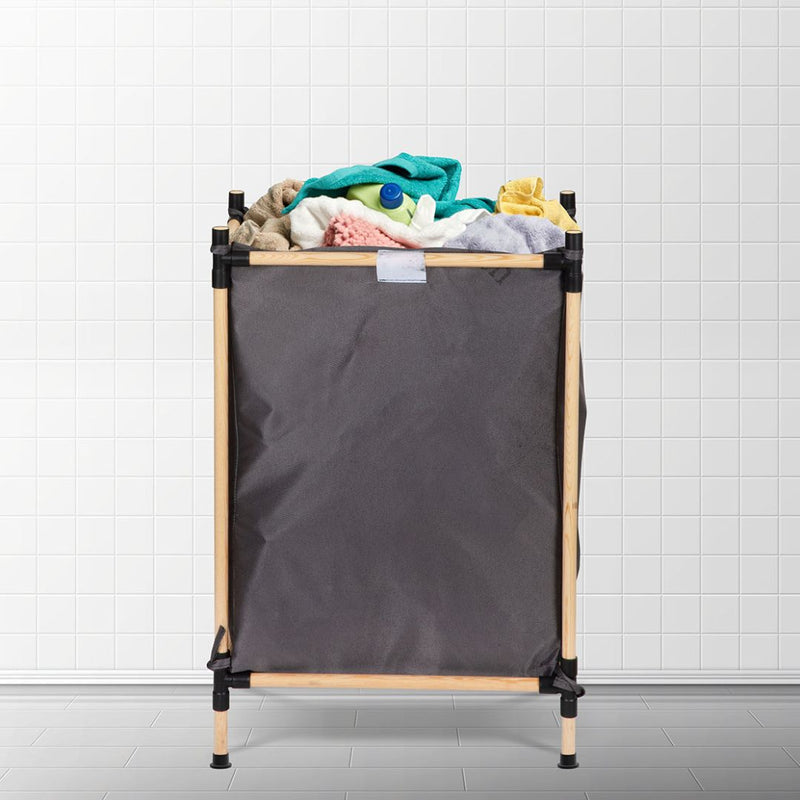 SEO-8172 COS DE RUFE TEXTIL FIXAT PE SUPORT MODULAR DIN LEMN- Livrare rapida!