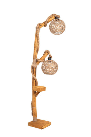 Lampadar din lemn Duo