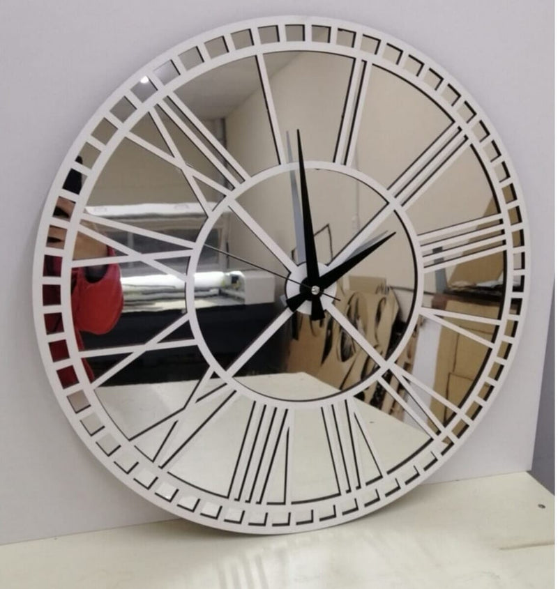 Ceas de perete cu oglindă Plexi- Livrare rapida !