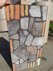 Placa decorativa din polistiren,imitatie piatra colorata KY 013