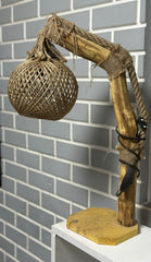 Lampadar Abajur Natural Lemn- q-home.ro