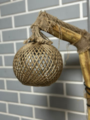 Lampadar Abajur Natural Lemn- q-home.ro
