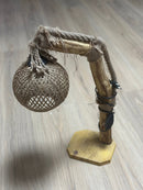 Lampadar Abajur Natural Lemn- q-home.ro