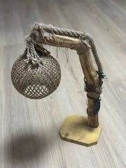 Lampadar Abajur Natural Lemn- q-home.ro