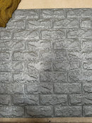 Panou decor model caramida, din spuma, dimensiune 70x77 cm, gri deschis- q-home.ro