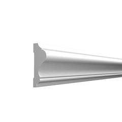 Brau decorativ din duropolimer, D 110, 2400 x 40 x 18 mm Alb- Livrare rapida!