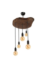 Candelabru Lemn 5 Becuri- Livrare rapida !