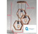 Candelabru rustic din lemn 3 buc- Livrare rapida !