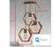Candelabru rustic din lemn 3 buc- Livrare rapida !
