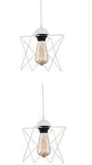 Set 2 Candelabre Zig-Zag Alb- Livrare rapida !