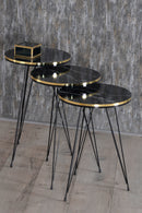 Set masute gold-negru- Livrare rapida!