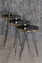 Set masute gold-negru- Livrare rapida!