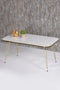 Masa pentru living gold-alb- Livrare rapida!