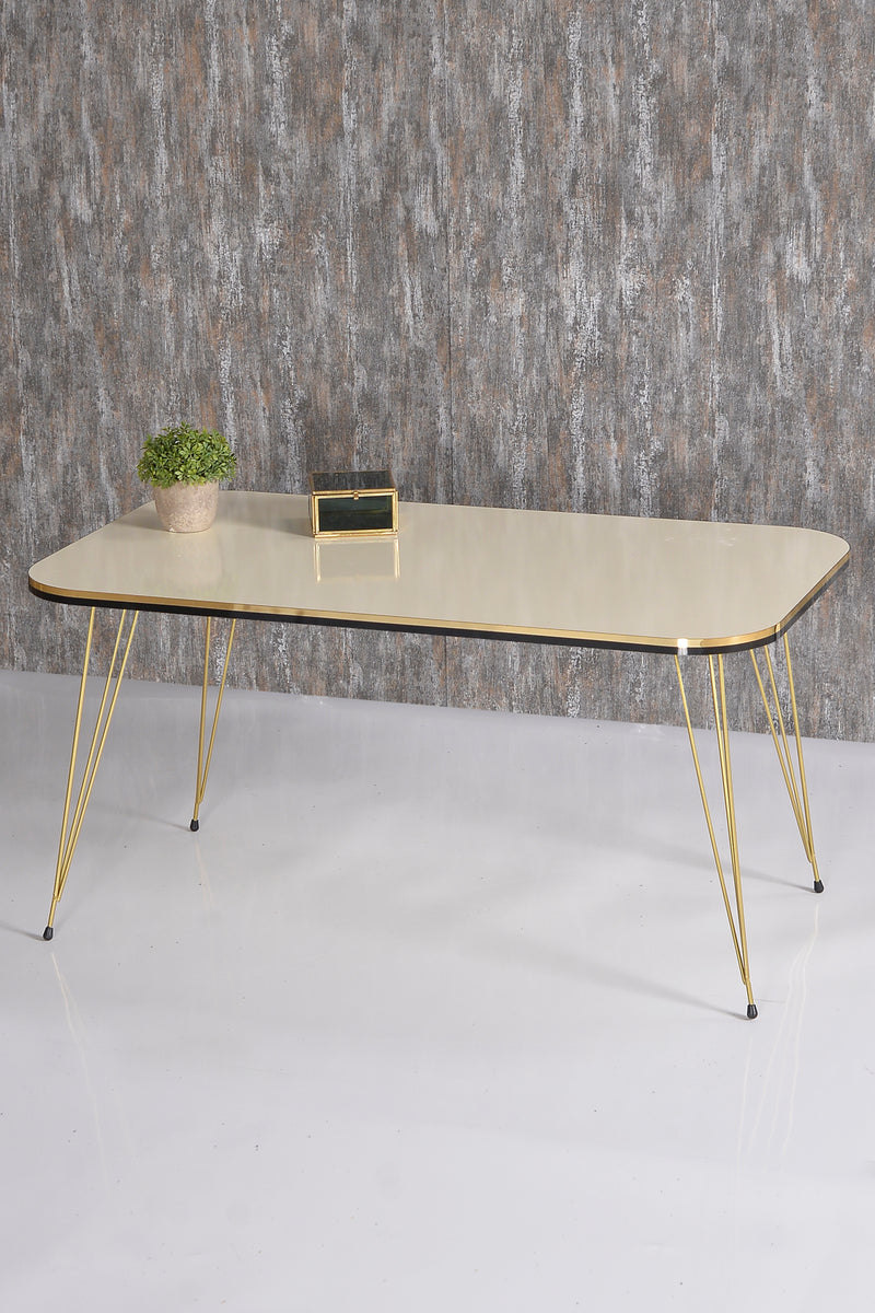 Masa pentru living gold-crem- Livrare rapida!