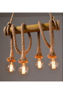 Candelabru din lemn cu 4 becuri- Livrare rapida!
